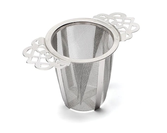 Elegant Tea Infuser Basket | Loose Leaf Tea Strainer | Stainless Steel