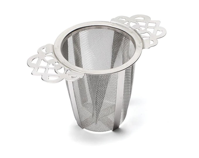 Elegant Tea Infuser Basket | Loose Leaf Tea Strainer | Stainless Steel