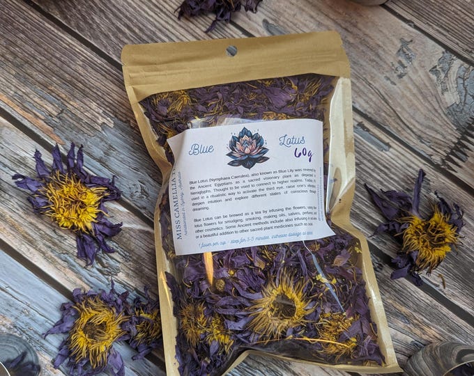 Blue Lotus | Egyptian Blue Lily | Nymphaea Caerulea | Third Eye Activation | Lucid Dreaming Tea | Meditation Tea | Aphrodisiac Tea