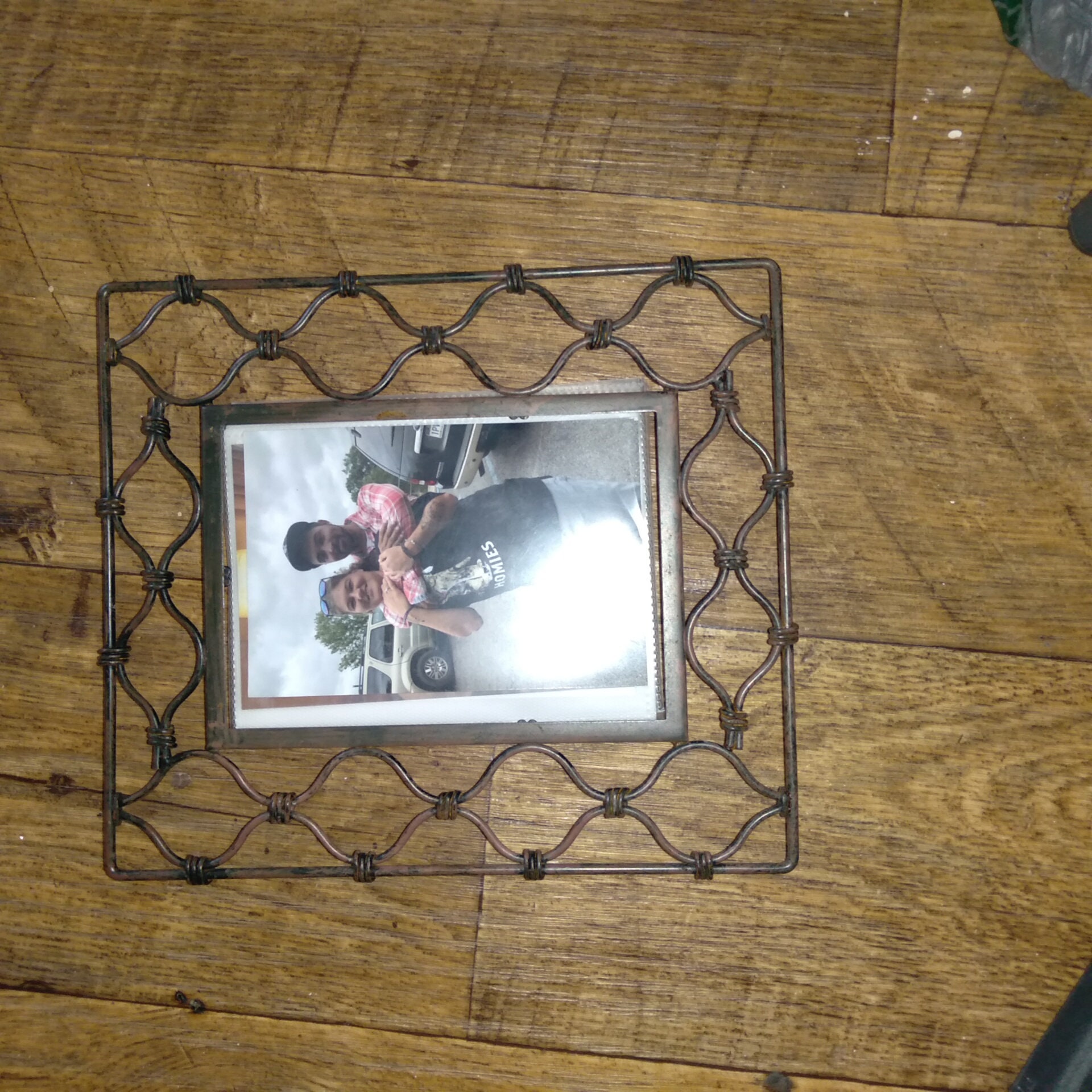 Handmade wire picture frame Etsy
