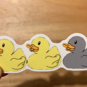 Duck Duck Grey Duck Sticker