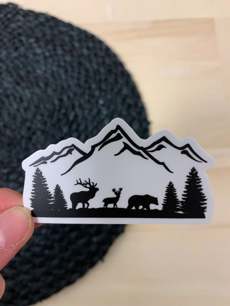 Mountain Sticker - Etsy