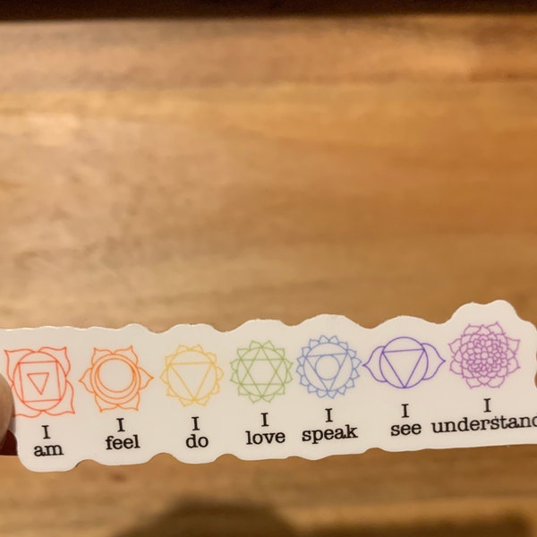 Chakra Meanings Sticker