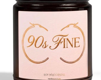 90's Fine Candle nostalgia gift for her Self Love Gift for aunt Wife Girlfriend Anniversary Fiance 80's baby gift for millennials