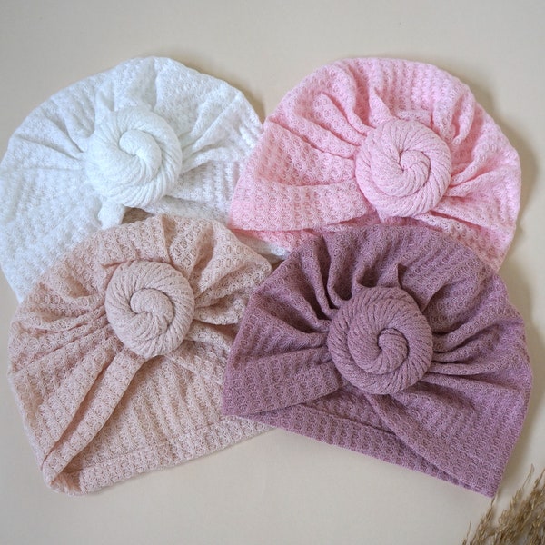 Sweet Summer Soft Baby Turban Hat – Newborn & Infant Headwrap main image 1