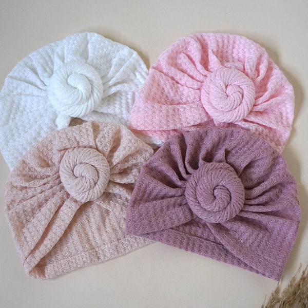 Turban bébé bonnet/bonnet turban beignet/bébé Turban gaufré/bébé Turban/bébé fille/Turban nouveau-né/bébé Turban d'été/turban bébé cadeau/cadeaux bébé