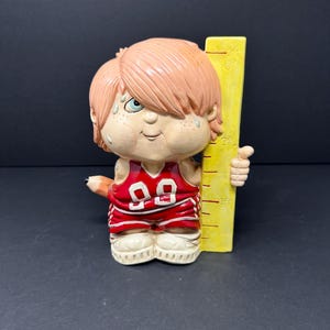 Vintage 1979 Enesco Sport Skwirts Basketball Coin Bank | Rare Ceramic Change Bank | Retro Collectible