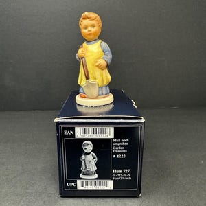 Hummel Figurine #1222 “Garden Treasures” Hum 727, 3.5” Goebel Germany, 1996 with Original Box