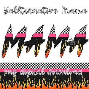 Retro Checkered Mama png, Yallternative Mama PNG, Fire Mama Design, Mama Shirt Design, Trendy Mama, Checkered Mama png Mama Digital Download