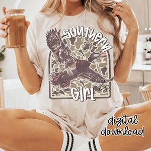 Southern Girl png, Camo Duck PNG, Duck Hunting Design, Southern Vibes Duck Hunter png, Duck Duck Boom, Southern Belle, Duck Silhouette