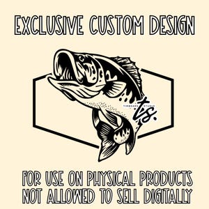 Fishing Design PNG, Exclusive Fish Label, Fisherman, Bass Fishing Design