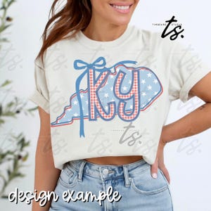 Preppy Patriotic Kentucky Coquette PNG, Kentucky png, Preppy Kentucky, American Flag Coquette, Kentucky 4th of July, Patriotic Design