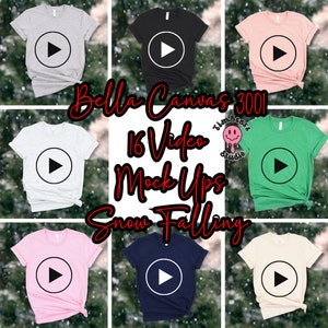 Ultimate Bella Canvas 3001 Video Mock up Bundle - Video Mock up-  Bella Canvas 3001 T-shirt Video mock up - Video mock up - Printify Mock up
