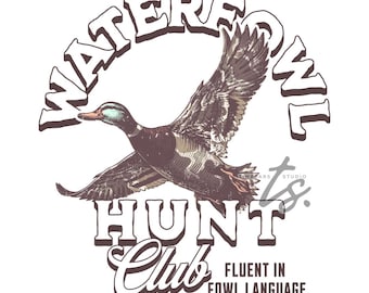 Clube de Caça de Aves Aquáticas PNG I Caçador de Patos PNG, Fluente em Linguagem de Aves PNG I Caça ao Pato png, Clipart de Pato, Silhueta de Pato I Pato-real