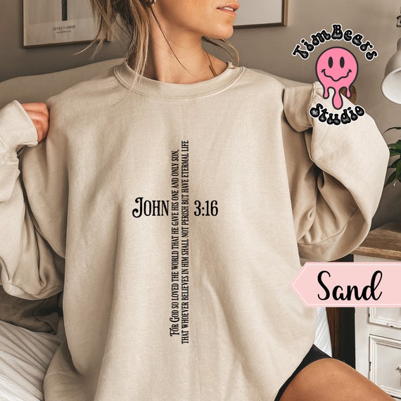 Cross Training John 3:16 Bible Verse Sweaters Cross Training John 3:16 Bible Verse Sweaters