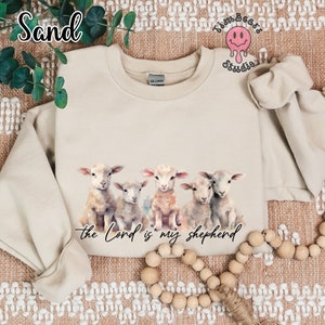 The Lord Is My Shepherd Sweatshirt - Christian Sweatshirt, Lamb of God, Religious, Christian Gifts, Christian Apparel, Bible Verse Sweater