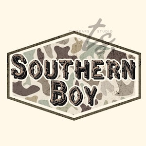 Southern Boy png, Southern Raised png, Country Boy png, Deep South png, Camo Hunting Frame png, Marsh Old School Deer Camo PNG  Hunting png