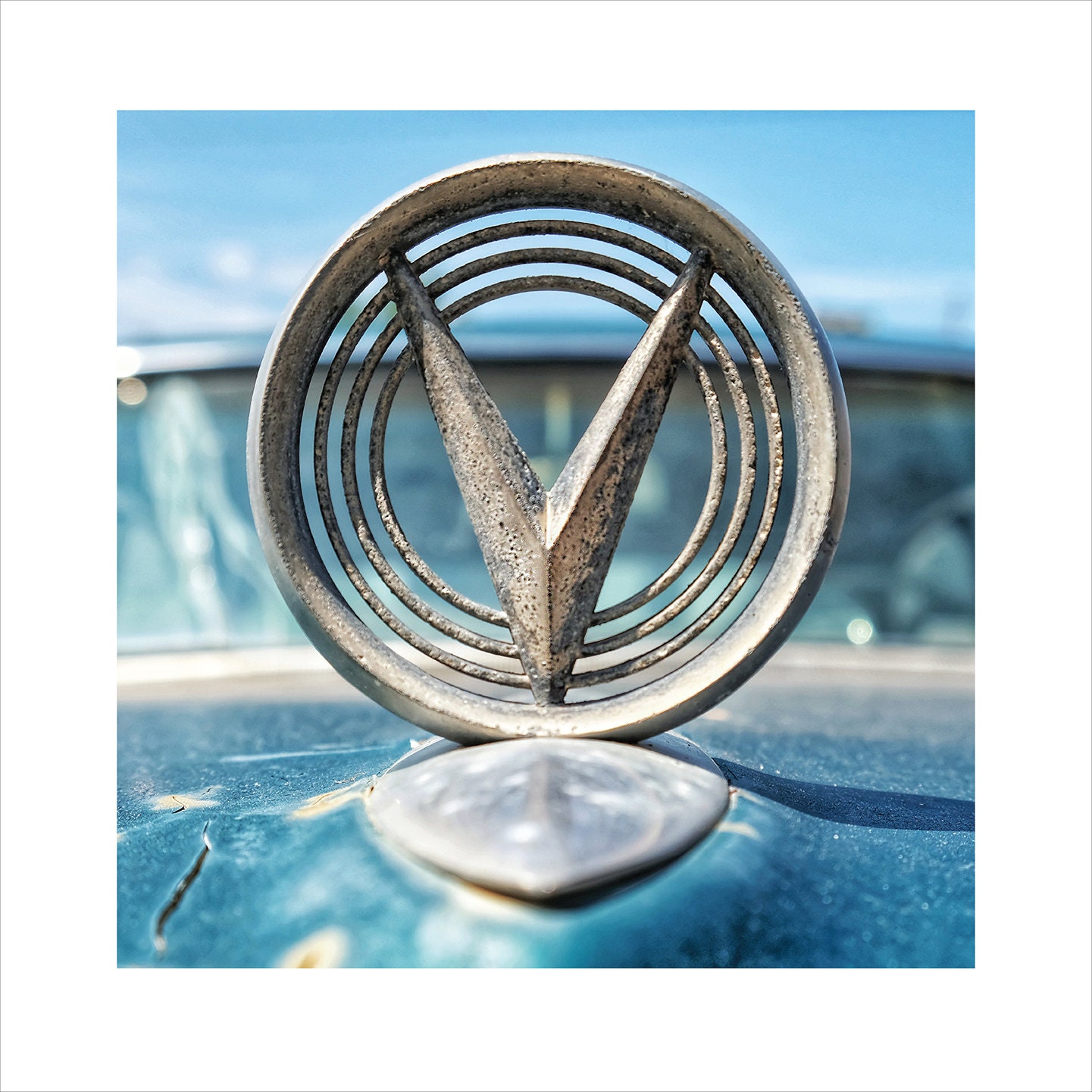 Buick V Hood Ornament Photo Classic Car Photo Rustic Car Etsy