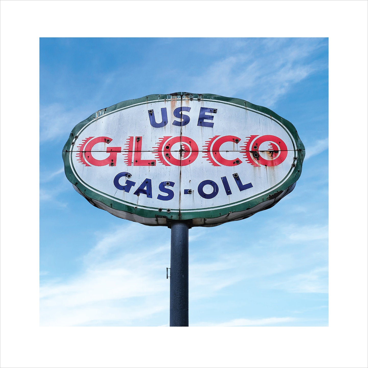 Verwenden Gloco GasÖl Zeichen Foto klassische Auto Foto Etsy