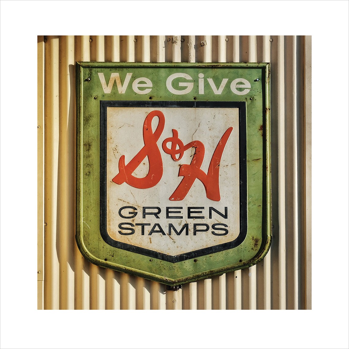 S & H Green Stamps Sign Photo Classic Building Photo Rustic Etsy