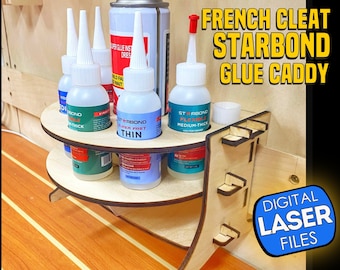 Starbond CA Glue Caddy with French Cleats Built-in