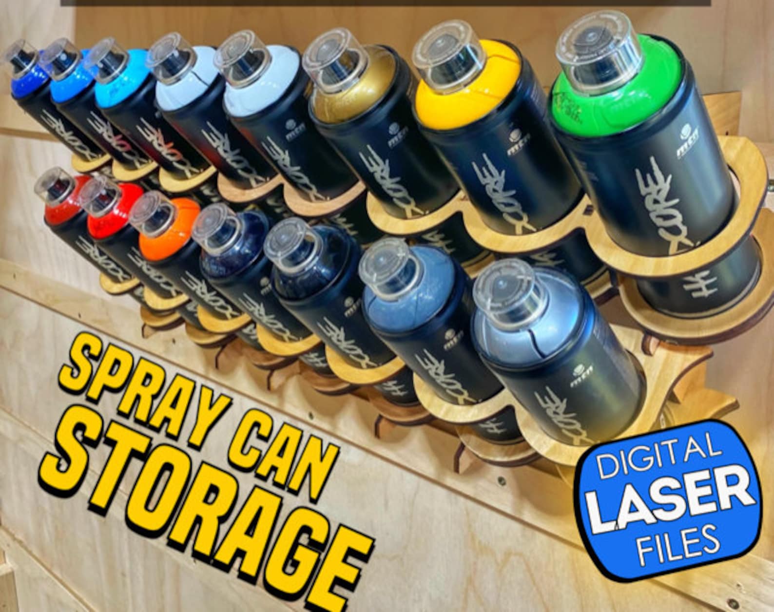 French Cleat Spray Can Storage Etsy