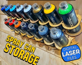 Spray Can Storage with French Cleat