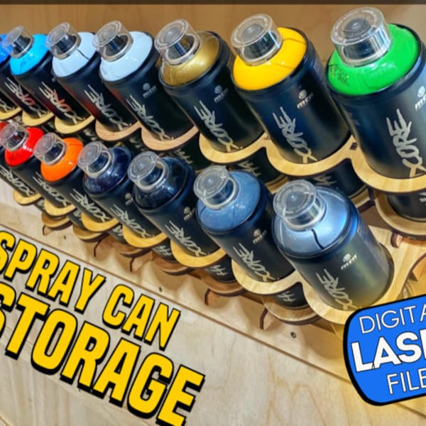 French Cleat Spray Paint Storage