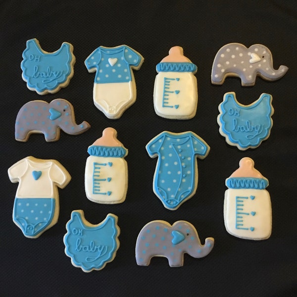 Baby Shower Decorated Sugar Cookies, New Baby Cookies, Baby Gift, Baby Shower Favors