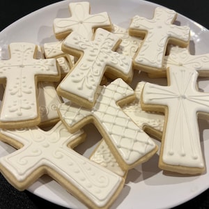 Baptism, Christening, First Communion Decorated Sugar Cookies, Baptism Favors, Christening Cookies, First Communion Favors, Event Cookies