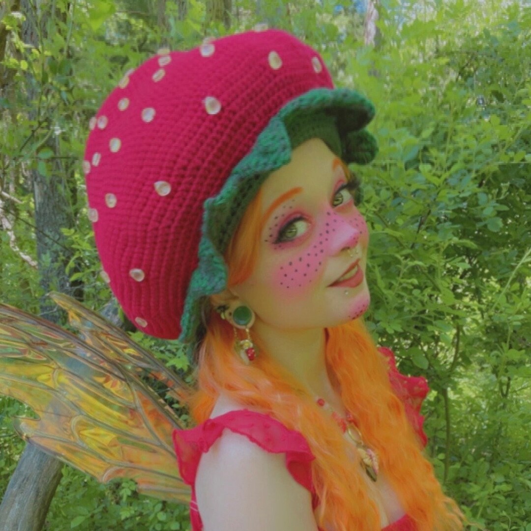 Strawberry Hat - Etsy
