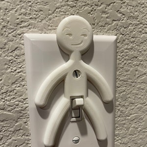Fun light switch cover - Smirking
