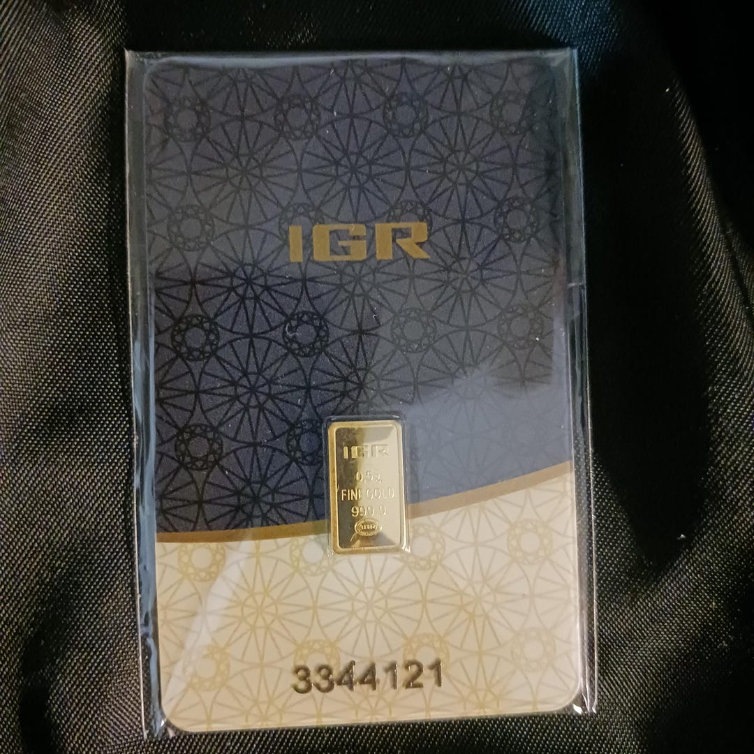 1 Gram 999.9 Fine Gold Bullion Bar Istanbul Gold Refinery IGR (new