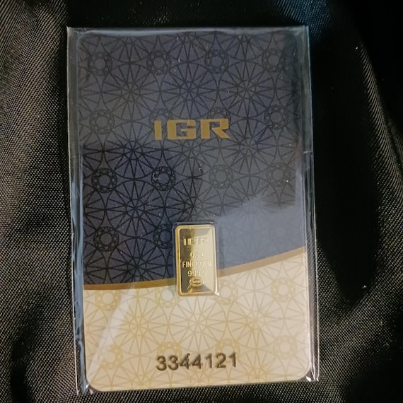 1 Gram 999.9 Fine Gold Bullion Bar Istanbul Gold Refinery IGR (new