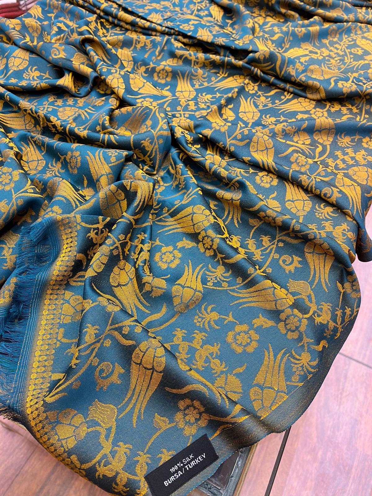 Bursa Silk Shawl Etsy