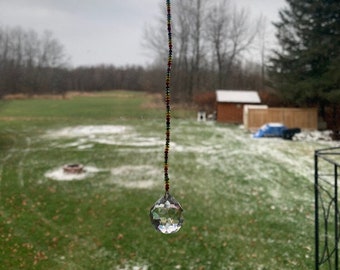 Small Suncatcher with Pastel Beading