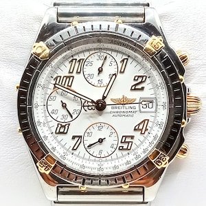 Breitling Chronomat Rouleaux Solid 18k Yellow Gold w/Stainless Steel Automatic Watch