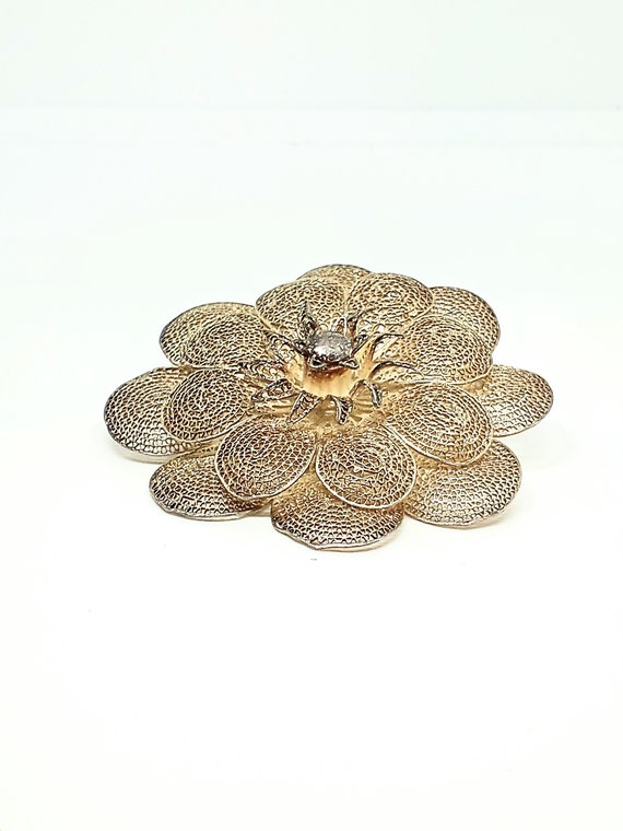 Broche En Argent Filigrané 950 – Occasion, Pièce Unique