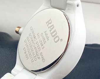 Authentic Rado Jubile Ladies Swiss White Ceramic-steel