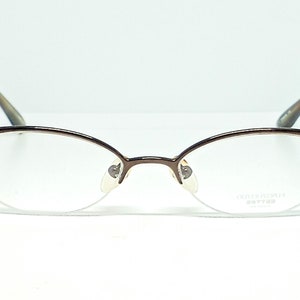 OLIVER PEOPLES Unisexe Titanium Brown « Dulcette » Half Rimless Designer Eyeglasses-Japon!