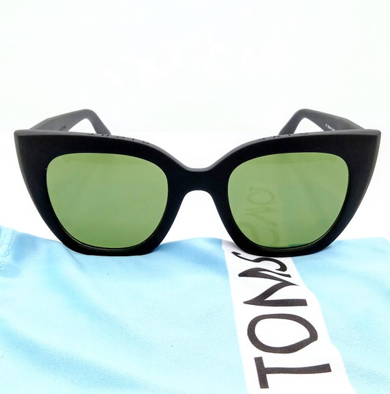 Small round sunglasses Sydney Shiny Black - Gr