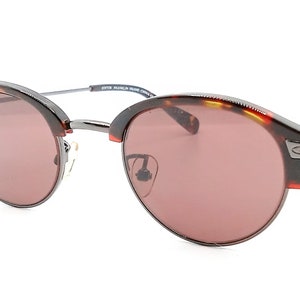 Authentic Franklin Vintage Club "EDITOR" Tortoise Shell w/Tungsten Designer Sunglasses-Italy