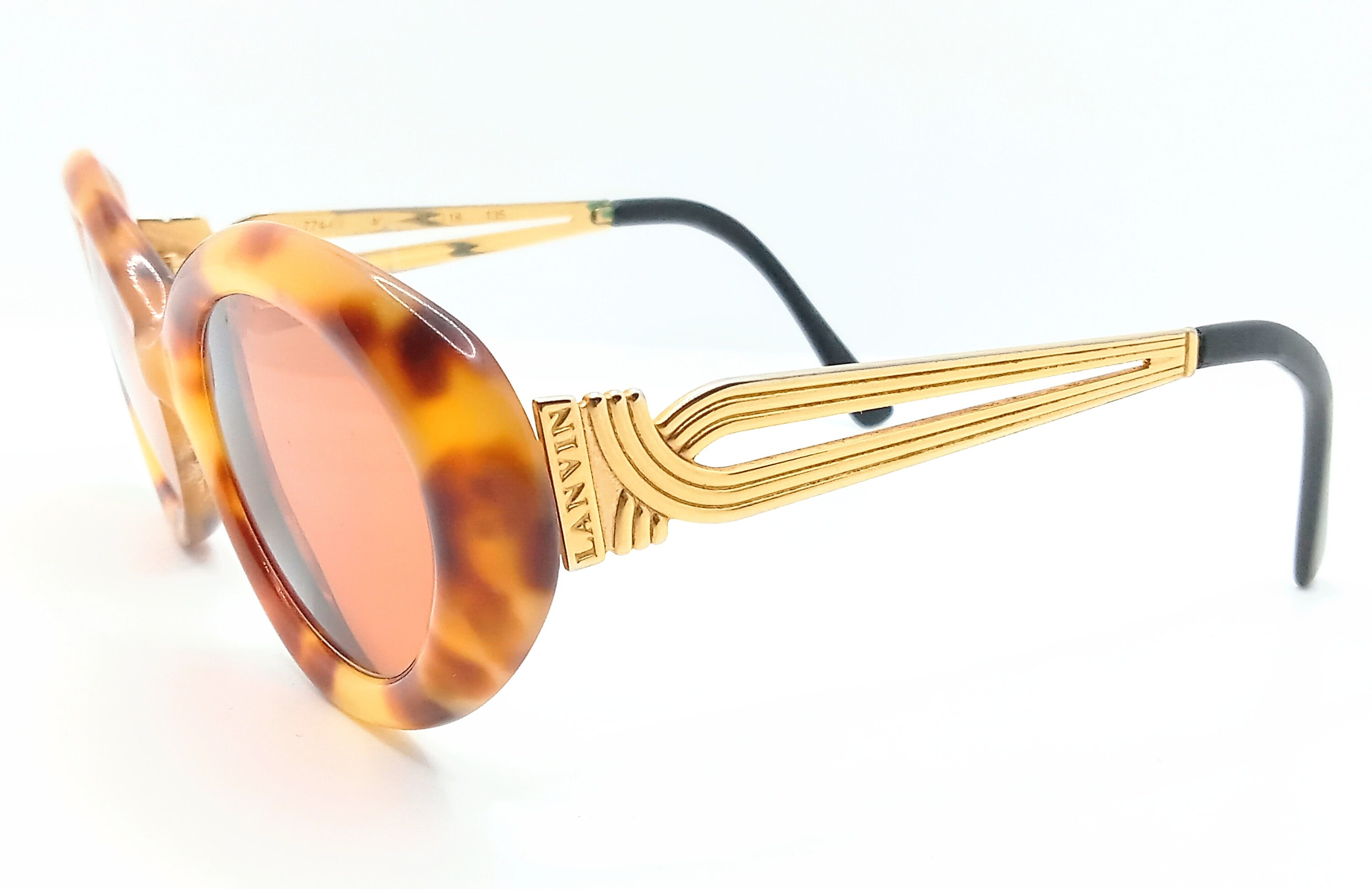 Lanvin Paris Tortoise Brown Sunglasses w/ Case Auth Card LANVIN Vintage Women main image 3