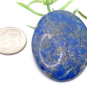 Genuine Large Oval Cut 40mm by 30mm Genuine Blue Lapis Cabochon-50+Carats!
