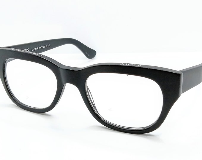 Caddis the Miklos Black Square Shape starboard Port Designer Eyeglasses