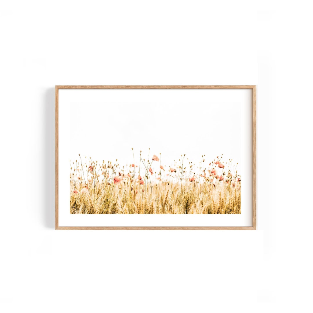 Floral Landscape Photography Print – Spring Meadow Wall Art - Etsy