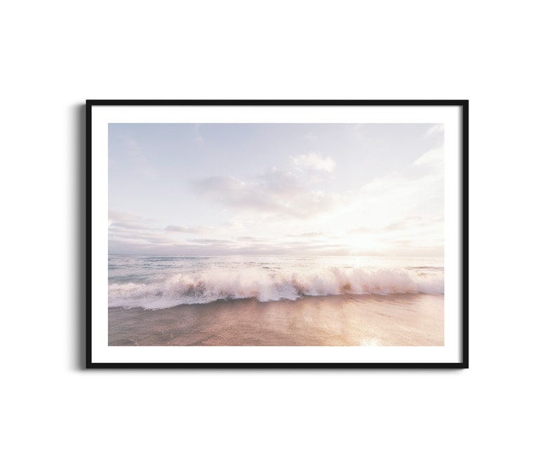 Ocean Shore. Beautiful Coastal photography for the Modern Home. Print or framed wall decor. zdjęcie 3