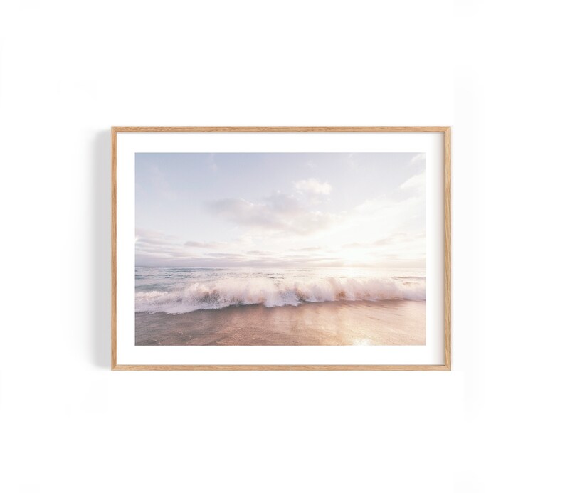 Ocean Shore. Beautiful Coastal photography for the Modern Home. Print or framed wall decor. zdjęcie 1