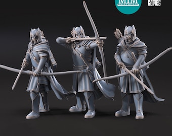 Grey Castle Court Guards Archers