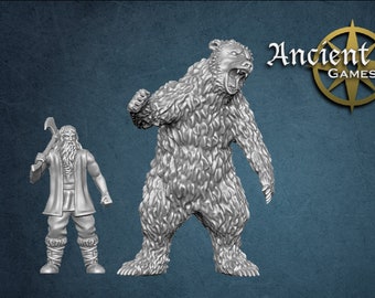 Woodsmen and Bear - Etsy